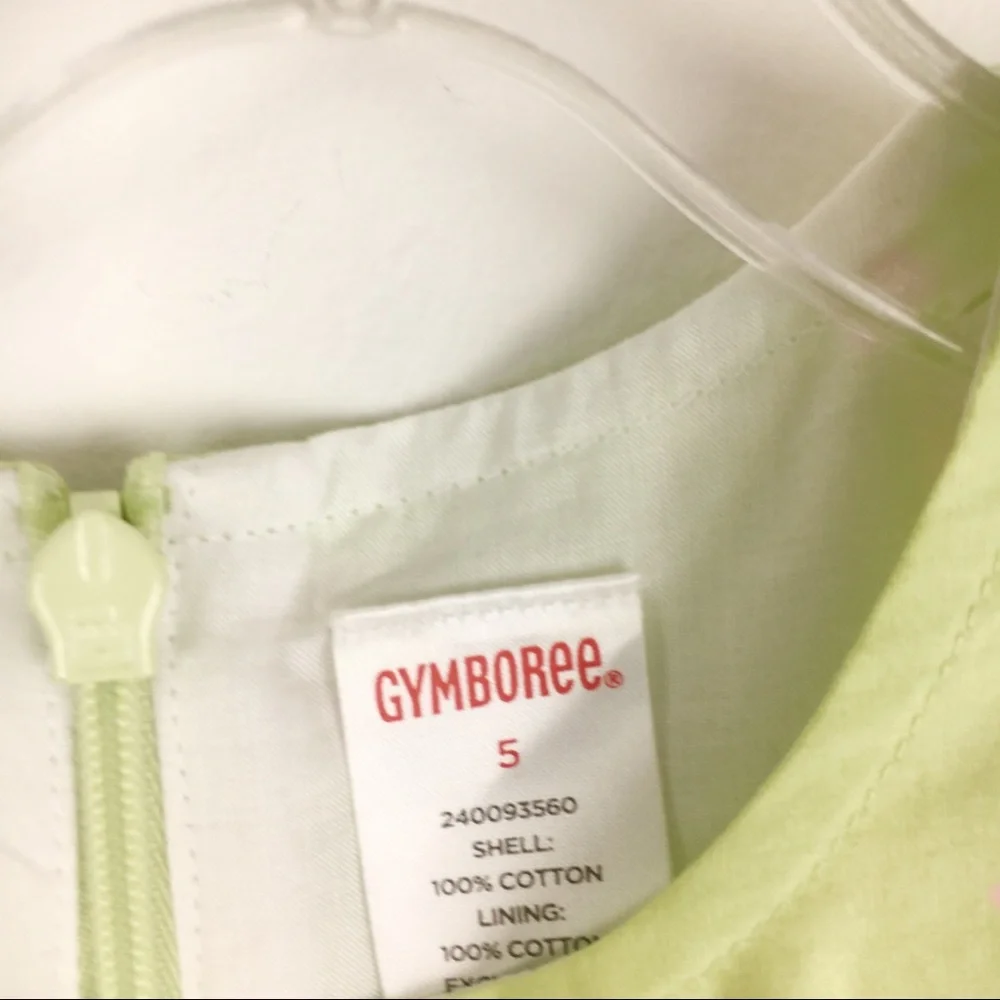 NWT Girls Size 5 Gymboree Green Pink Floral Party‎ Holiday Easter Church Dress